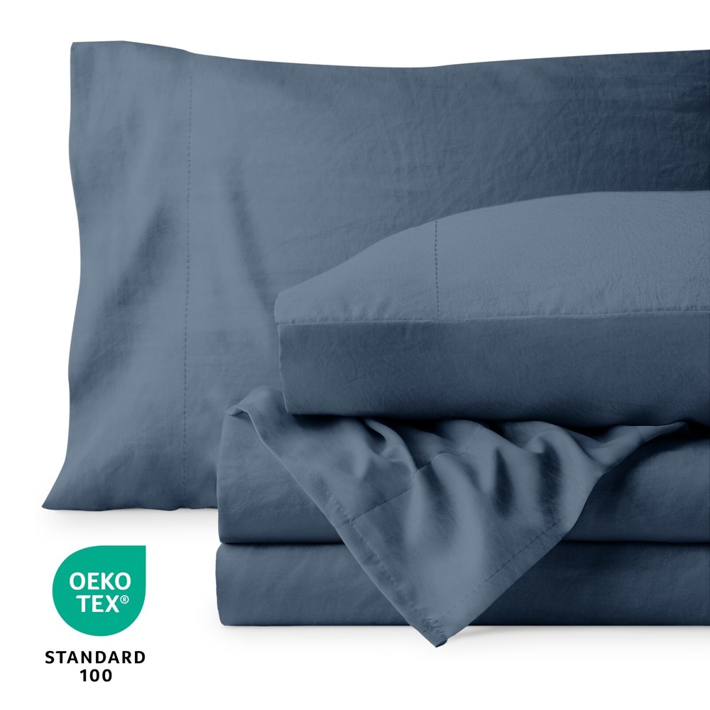 Bare Home Ultra-Soft Washed Microfiber Sheet Set