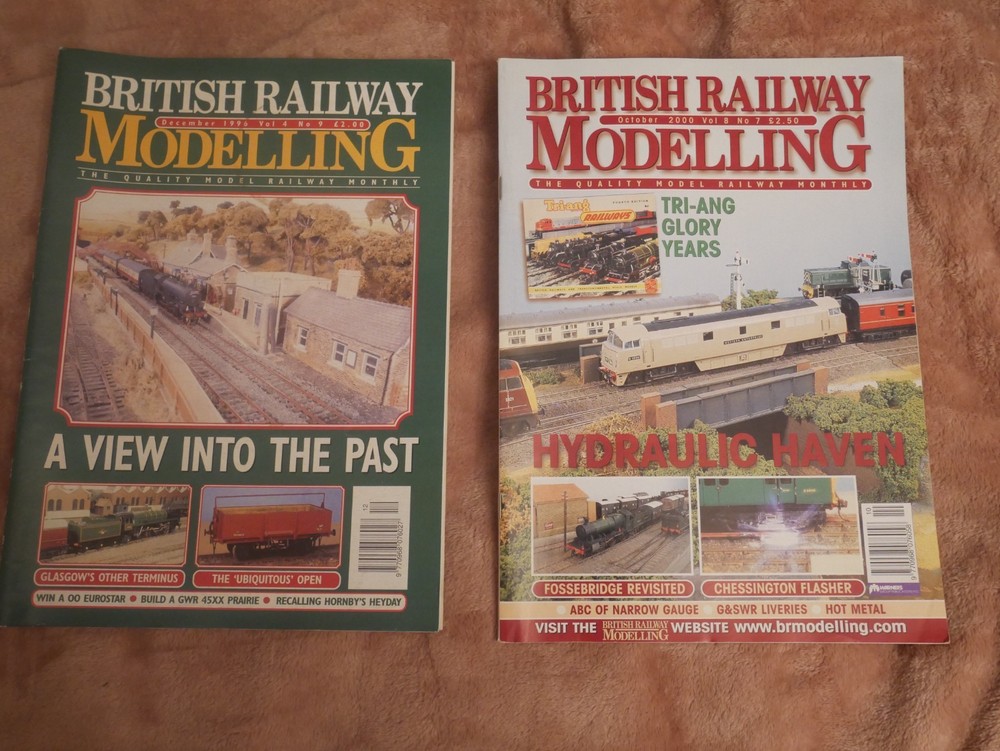British Railway Modelling magazine x2: Dec 1996, Oct 2000