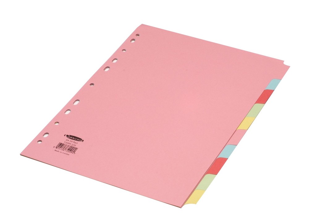 Concord Assorted A4 10 Part Divider