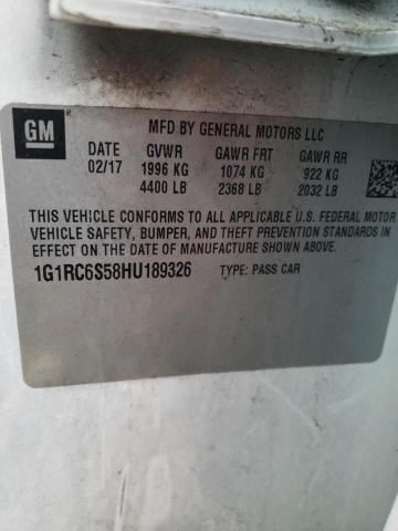 2017 CHEVROLET VOLT HYBRID BATTERY