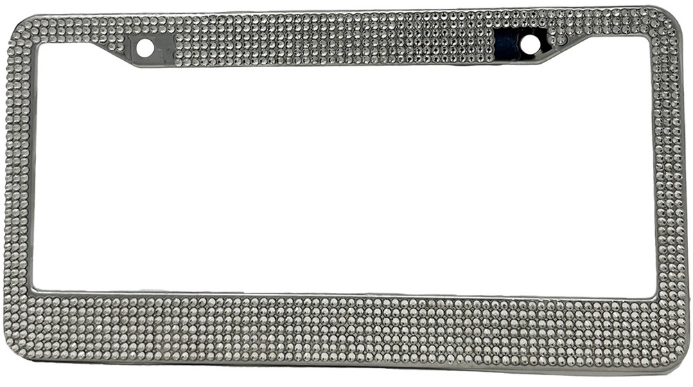 TrexNYC Bling License Plate Frame, 2 Packs