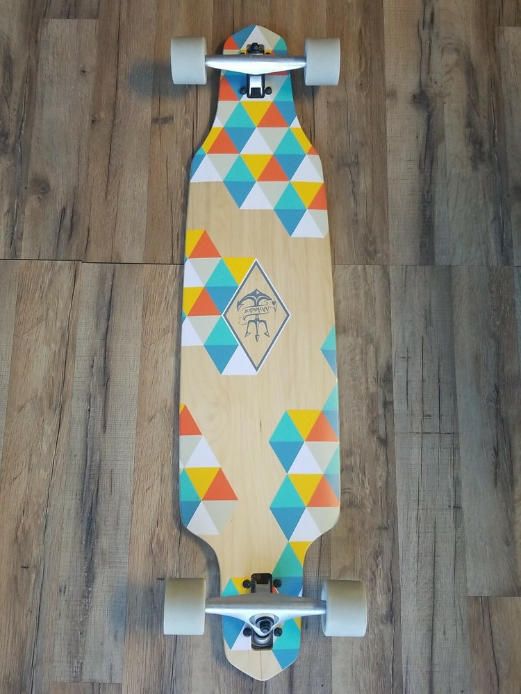 RETROSPEC New Skateboard Complete 41" Rift Drop Through Longboard Volador