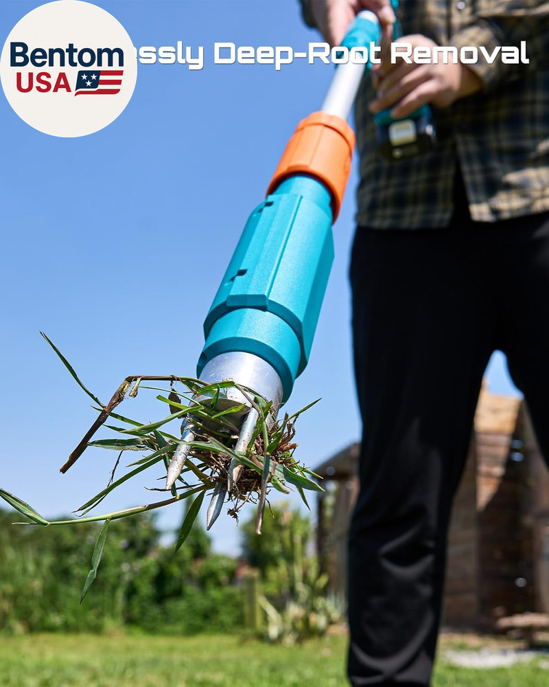 2026 Upgraded Electric Weed Puller Tool, 20V Battery Powered Stand up Weeder wit