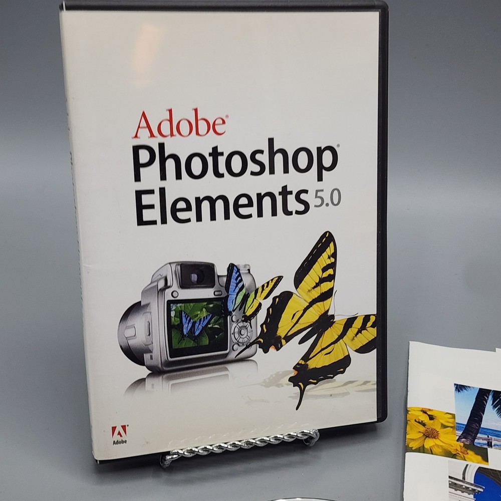 Photoshop Elements 5.0 Software (Windows PC, 2006) Includes Serial Key