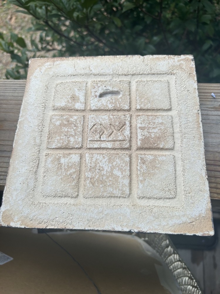 Handmade Art Pottery Apple Tile Trivet Framed Kitchen