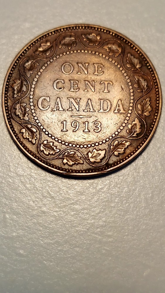 1913 Canada Large Cent, George VII (#2)