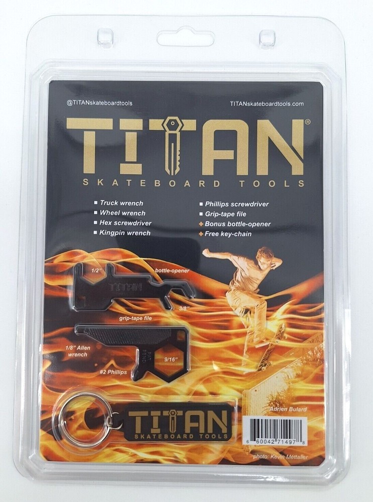 Titan Skateboard Tools - Compact Skateboard Multi-Tool