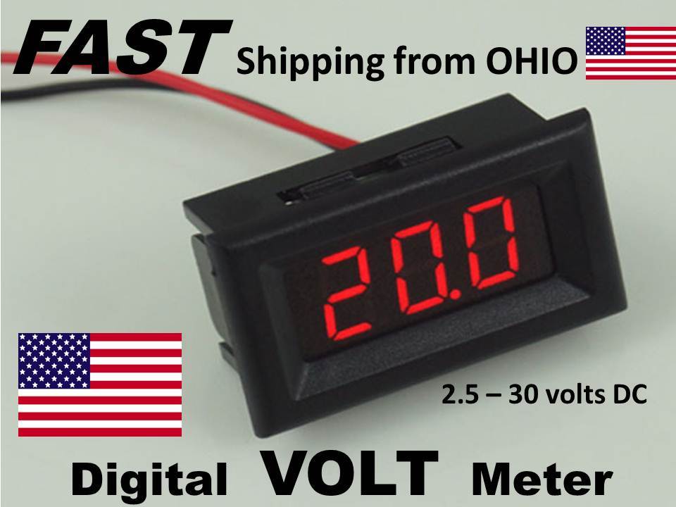 CAMPER part - digital VOLT meter