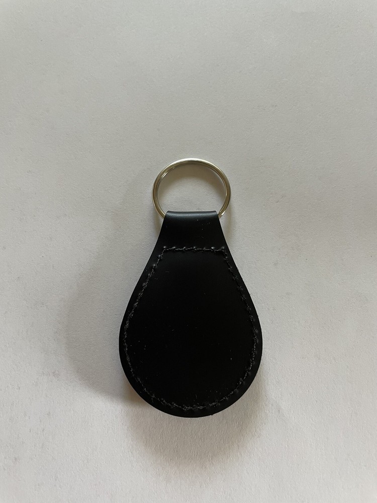 MG Keychain Midget Key Chain Black Leather