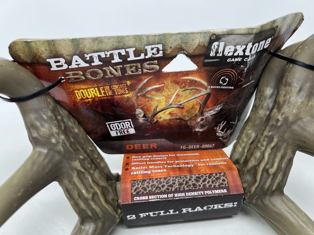 FLEXTONE CALLS BATTLE BONES W/ ANTLER MASS TECHNOLOGY & OFFSET HANDLES