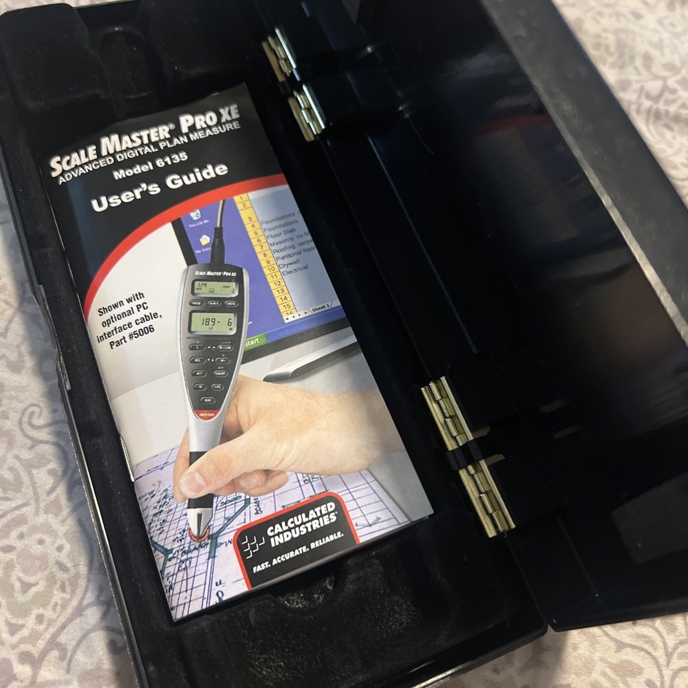 Calculated Industries 6025 Scale Master Pro Digital Plan Take-off Tool Needs Bat