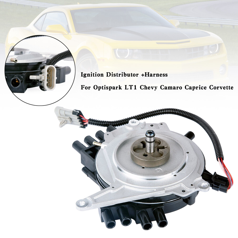 Ignition Distributor +Harness For Optispark LT1 Chevy Camaro Caprice Corvette US