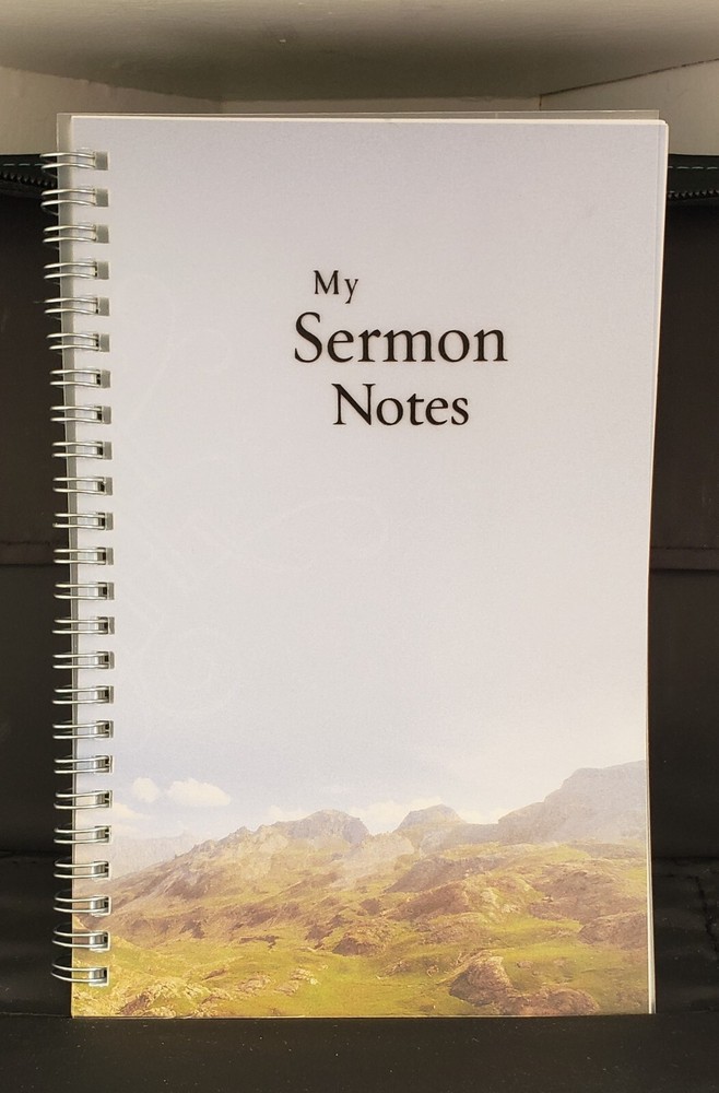 Serenity Prayer Black Bible Carry Case Zip Around Sermon Notes Spiral Notebook