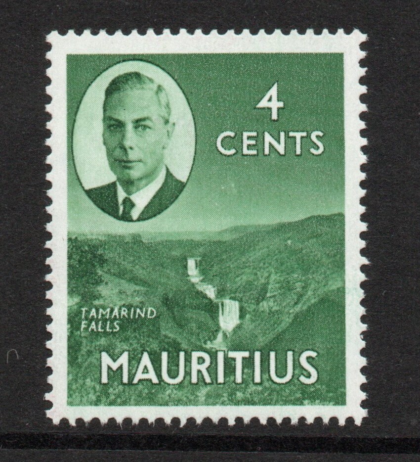 Mauritius 1950 4c Green SG 279 Mnh.