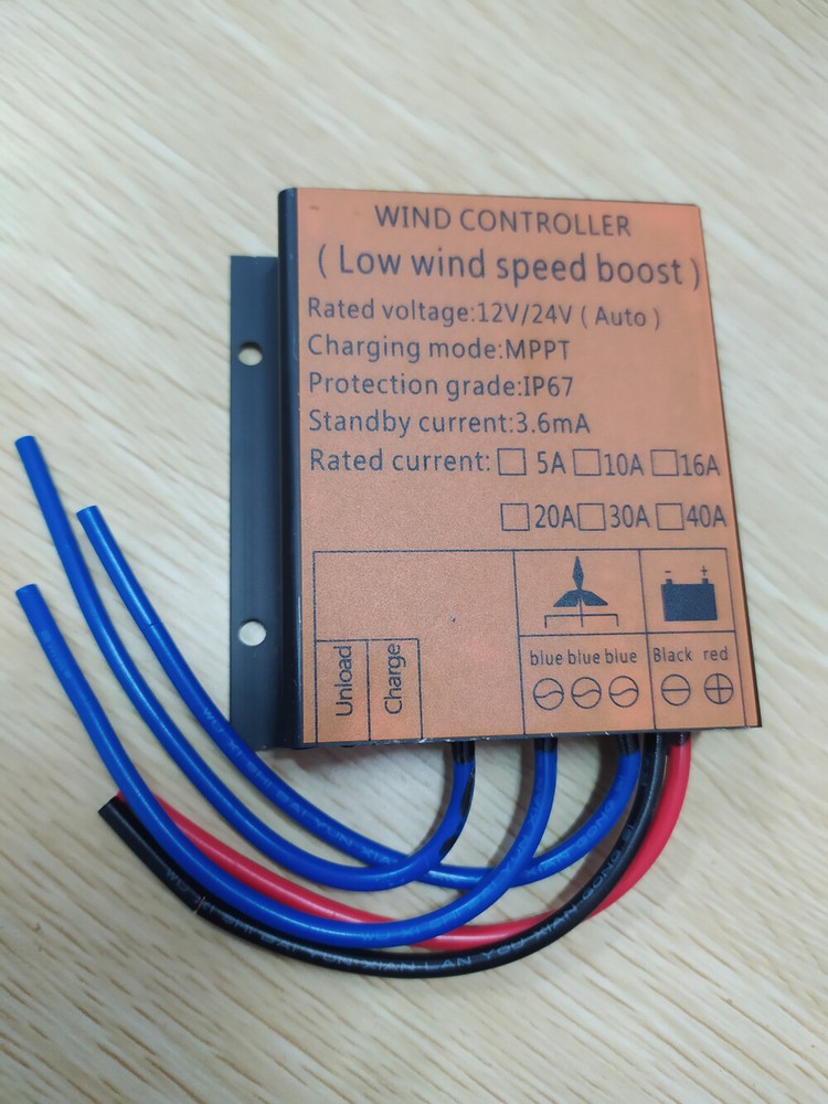 800W 12V 24V MPPT Wind Generator Charge Controller Battery Boost Regulator US
