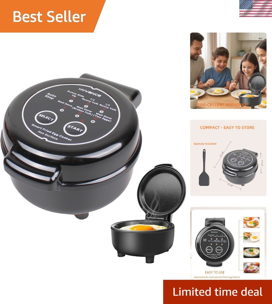 Non-Stick Egg Fryer with Auto Power Off - Convenient & Safe Breakfast Solution