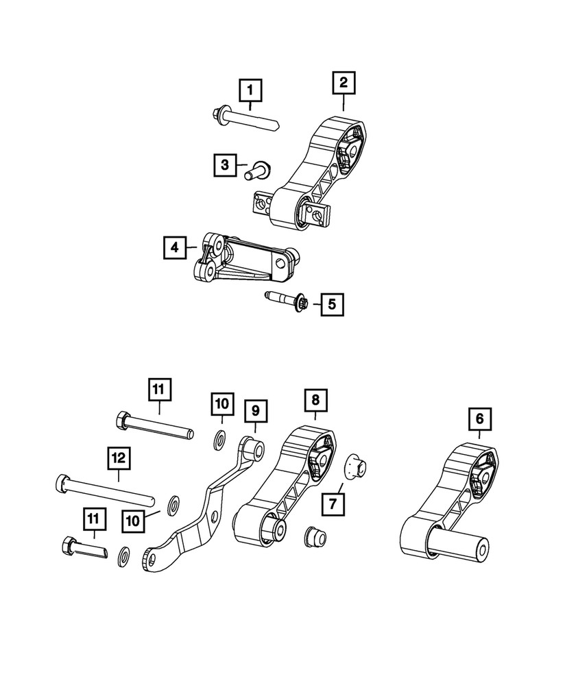Genuine Mopar Differential Bracket 68073053AB