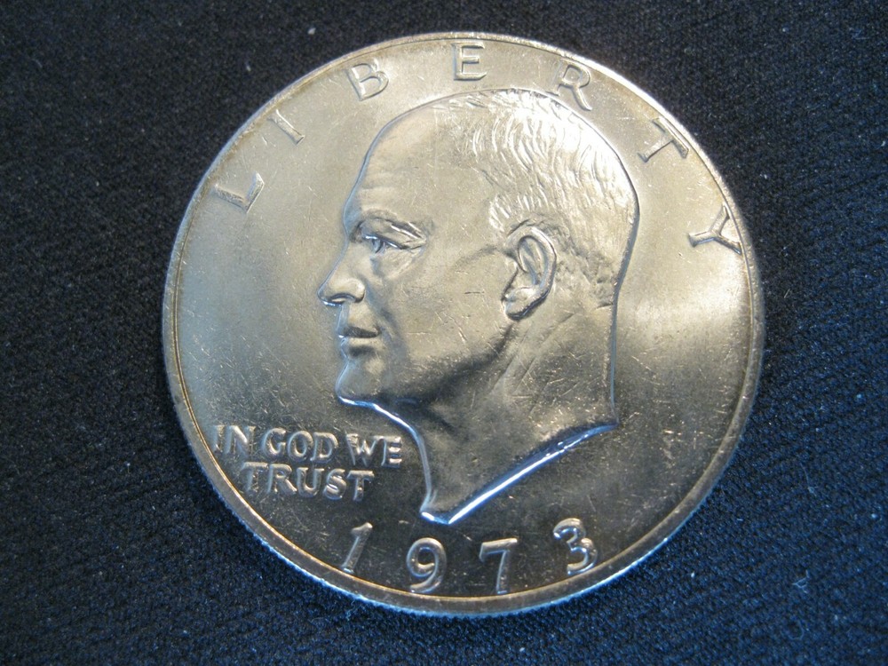 1973 P - Eisenhower Dollar Gem Brilliant Uncirculated