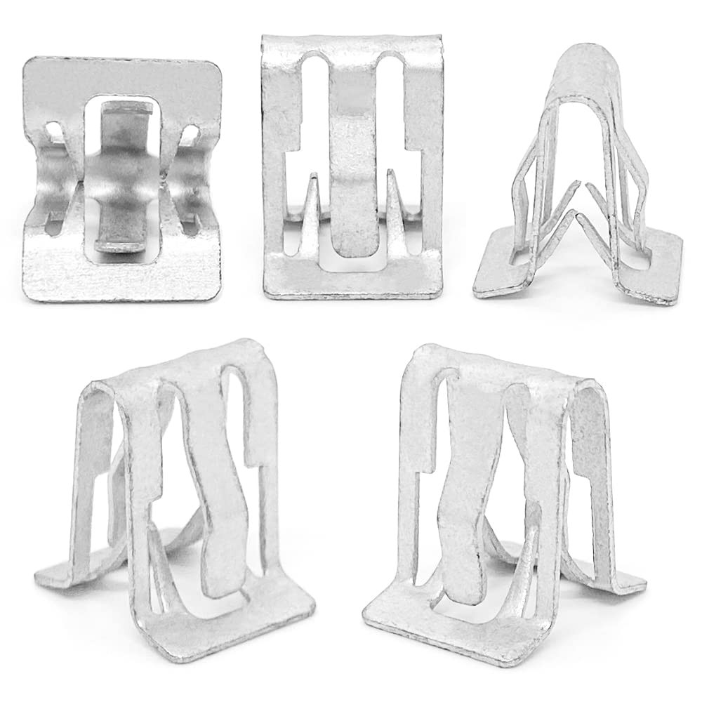 30Pcs GM Interior Trim Clips 1994-2017 - Console Dash One Size, Silver