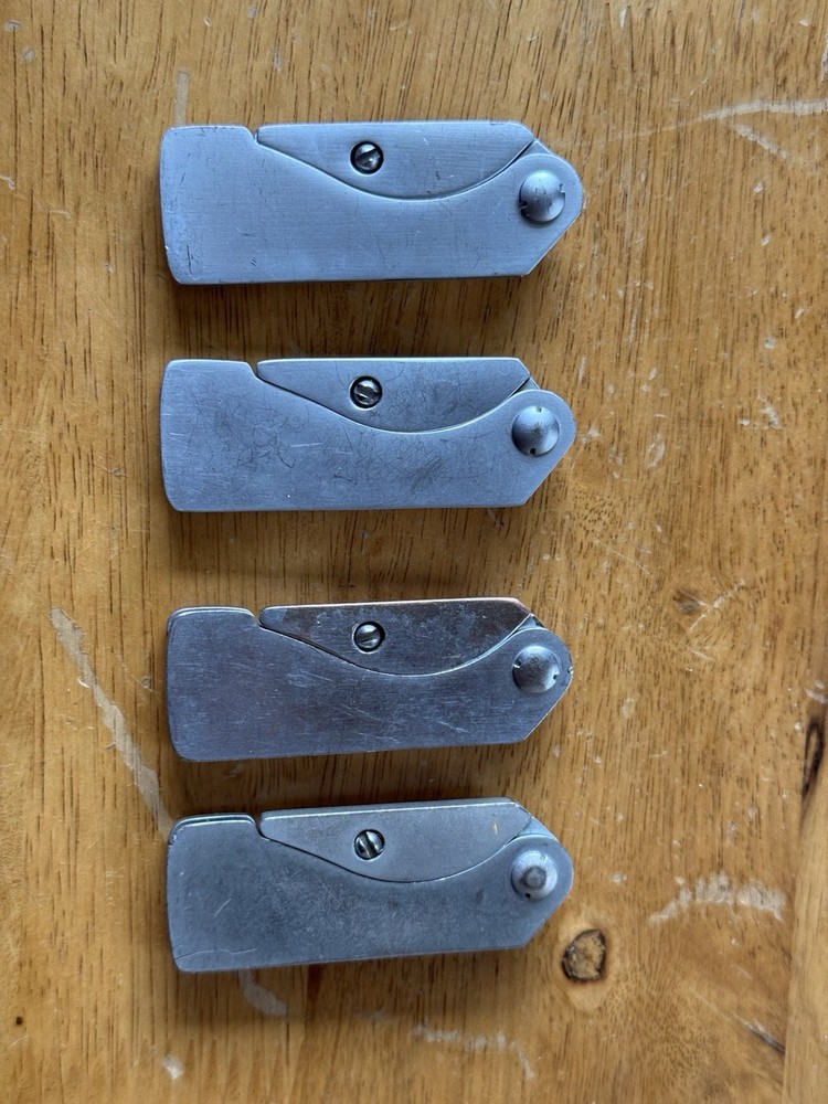 Gerber EAB Utility Knife Liner Lock Plain Edge Replaceable Blade Original Used