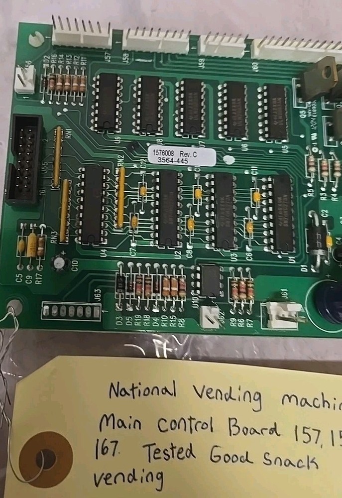 National Vending Machine Main Control Board 157 158 167 Tested