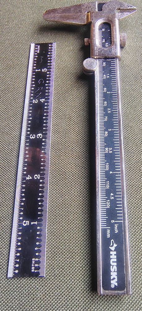 🗽 HUSKY 6" VERNIER CALIPER AND 6" RULE