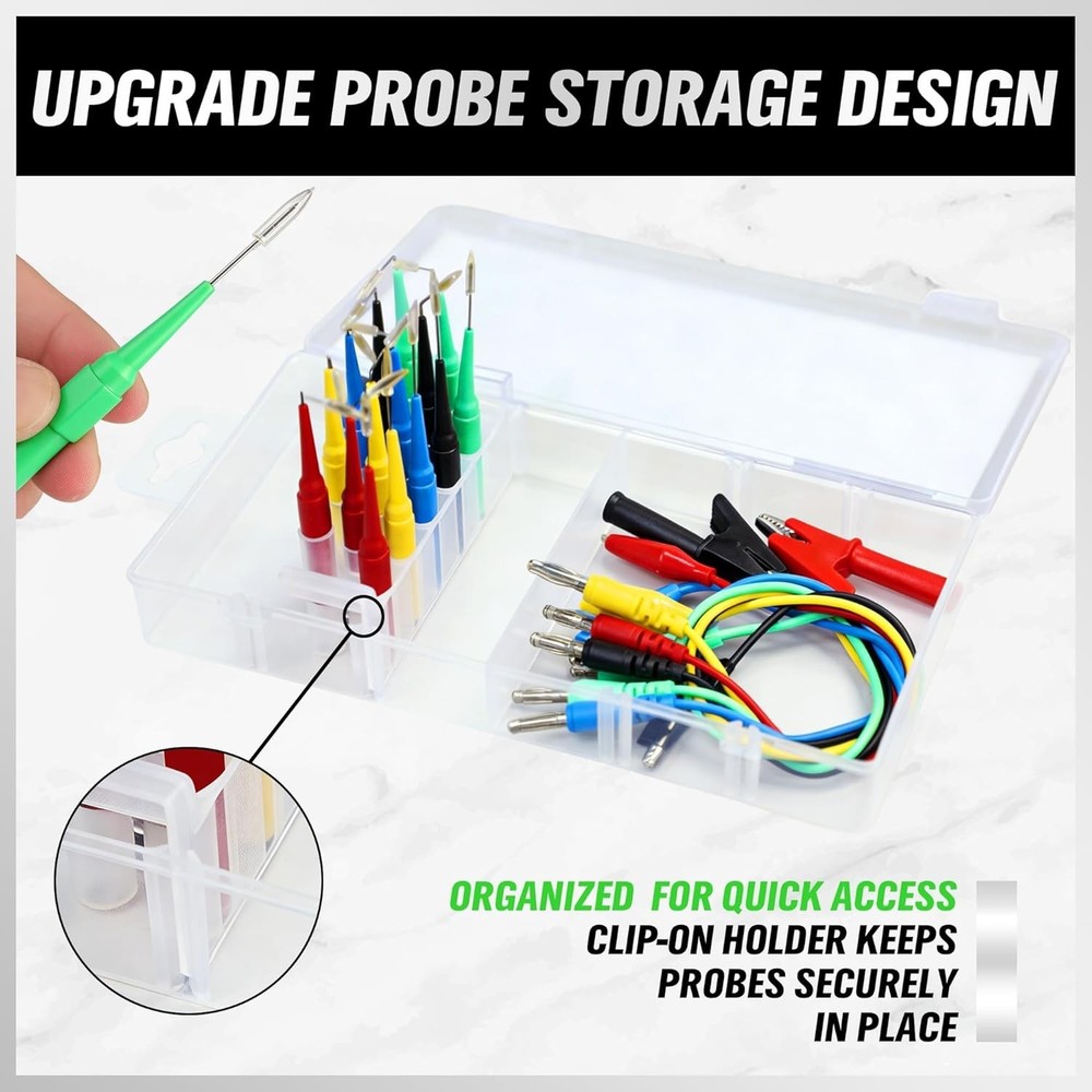 Horusdy 22pcs Back Probe Pin Kit for Automotive & Circuit Testing