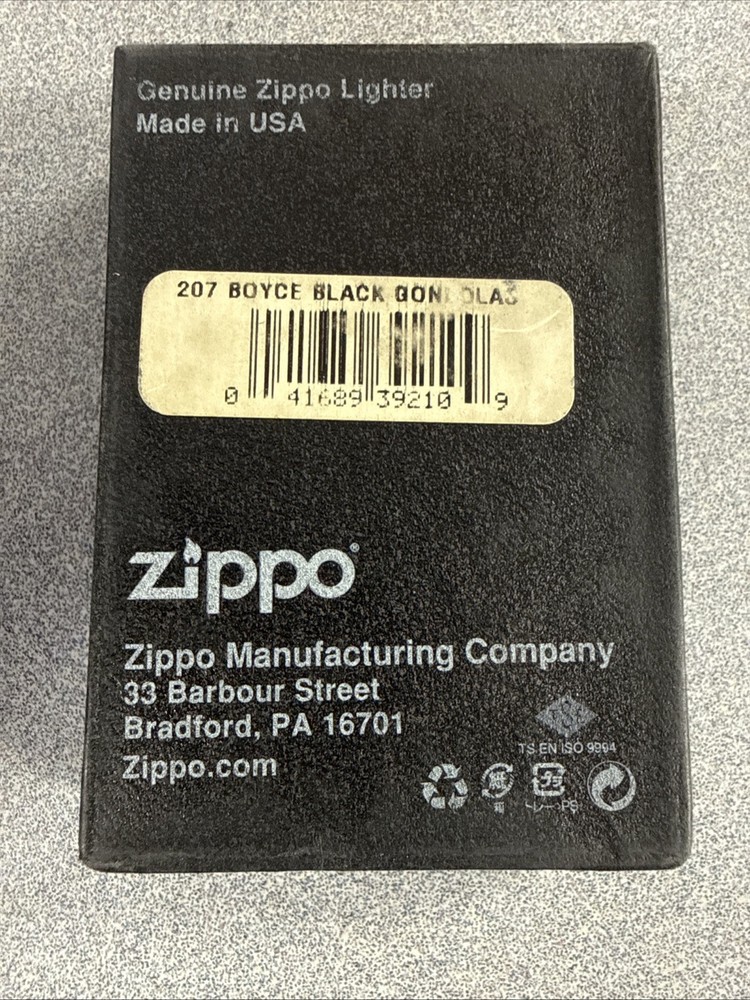 Zippo Boyce Black Gondolas Lighter