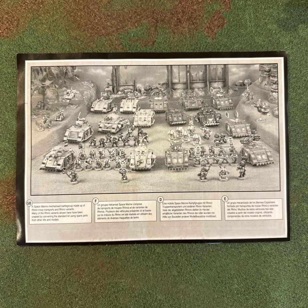 Space Marine Rhino Assembly Instructions