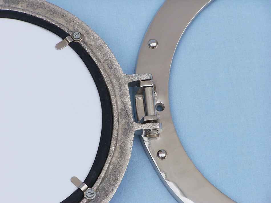Chrome Decorative Ship Porthole Mirror 24"