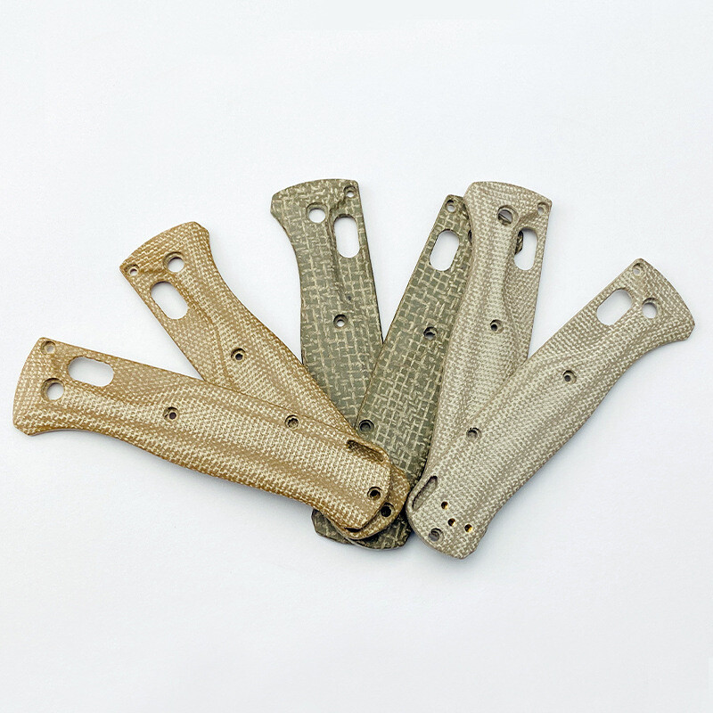 NEW Brushed Custom Knife Handle Micarta Scales Patch For Benchmade Bugout 535