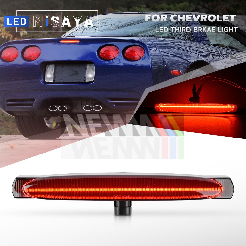 Smoked LED Strobe 3rd Third Brake Stop Tail Light For 97-04 Chevy Corvette C5