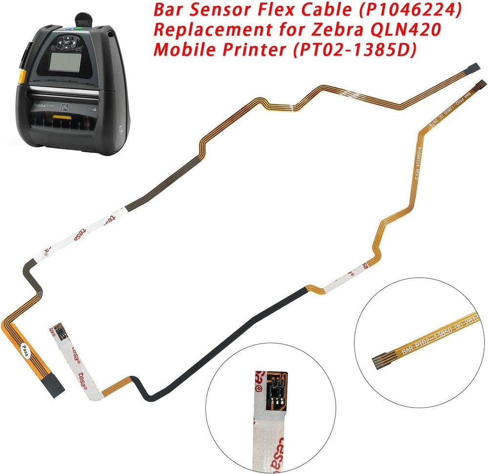 10PCS Bar Sensor Flex Cable Replacement for Zebra QLN420 Mobile Printer P1046224