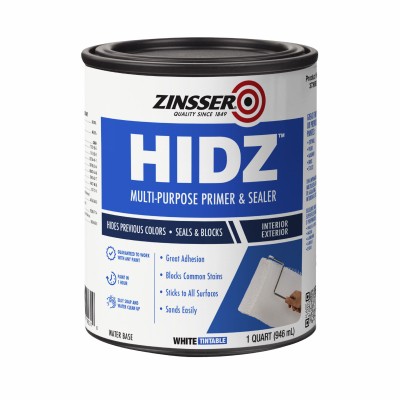 4 Pack - HIDZ Multi-Purpose Primer & Sealer, White, 1 Quart - 373693
