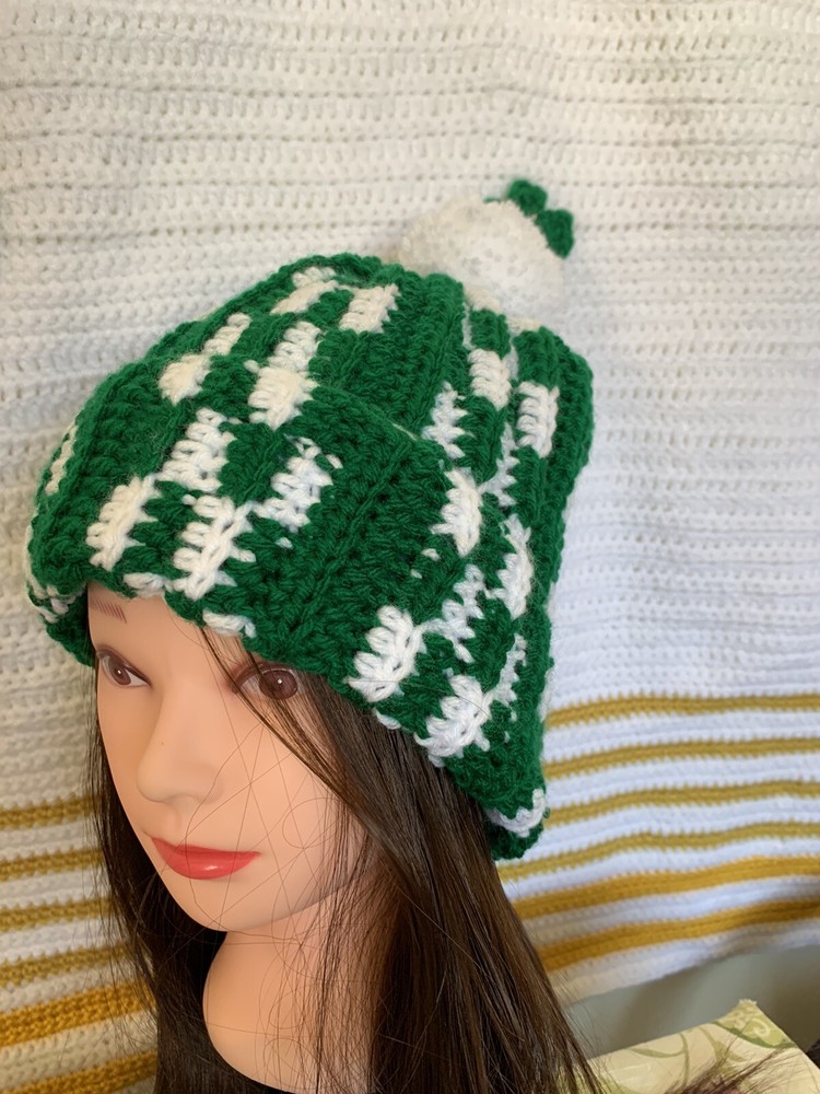 Handmade St. Patrick day beanie crochet