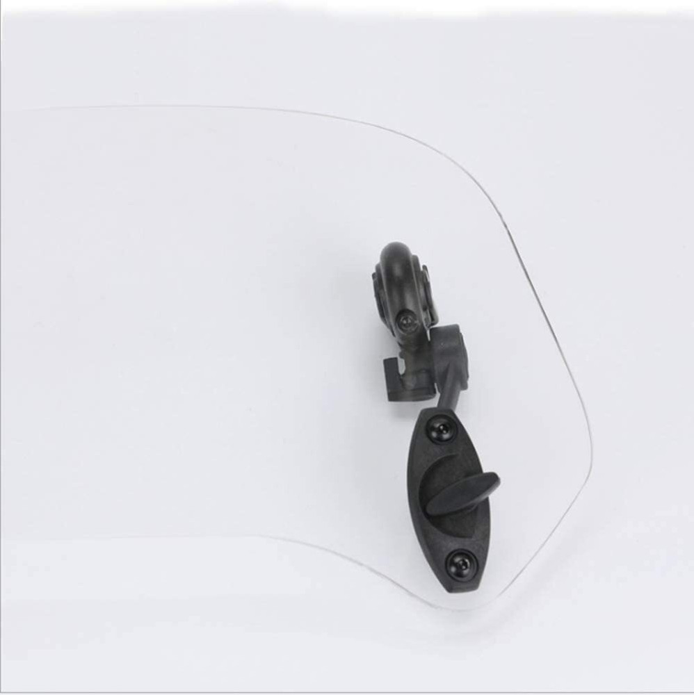 Adjustable Clip On Windshield Extension Spoiler Wind Deflector For Motorcycle