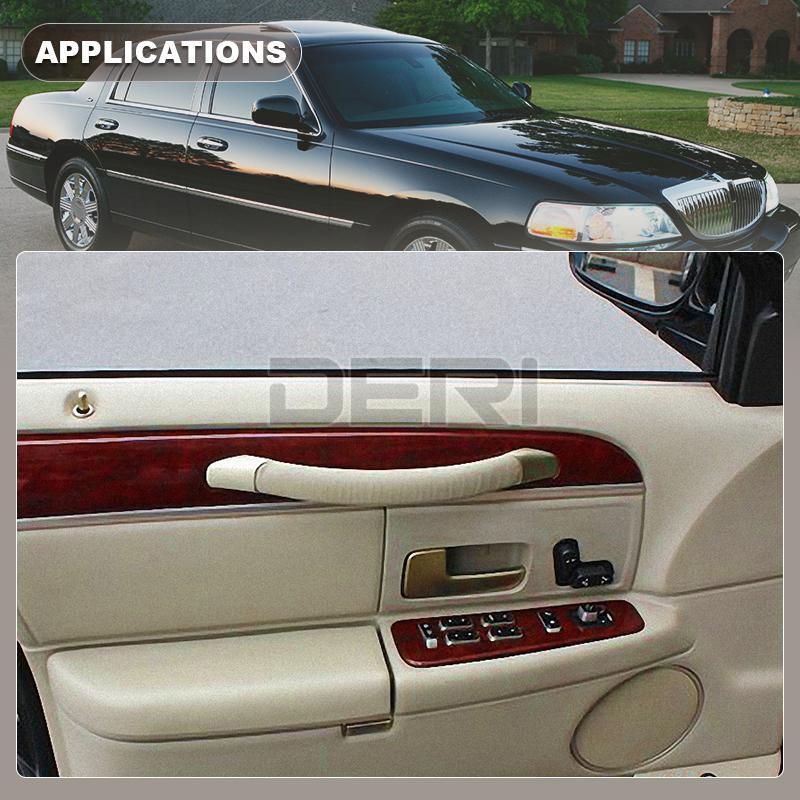 Door Panel Pull Strap End Caps Handle Cover Cap For 2003-2011 Lincoln Town Car