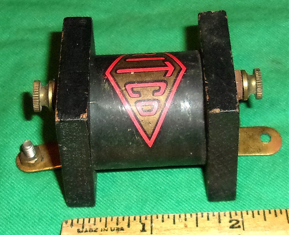 RITCO 85mH RF Choke Clean! Nice Graphics! (wire broken-fixable) 1920's Radio!