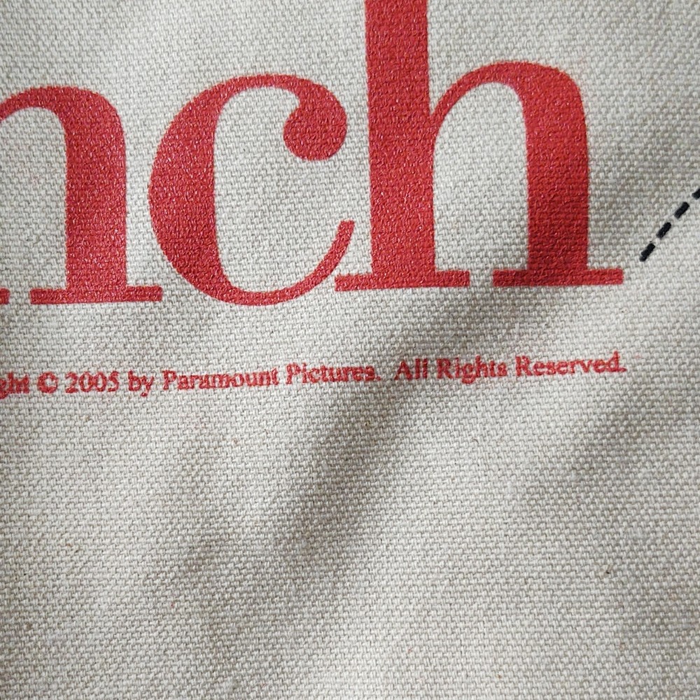 Paramount Pictures Failure to Launch Canvas Drawstring Laundry Bag Beige