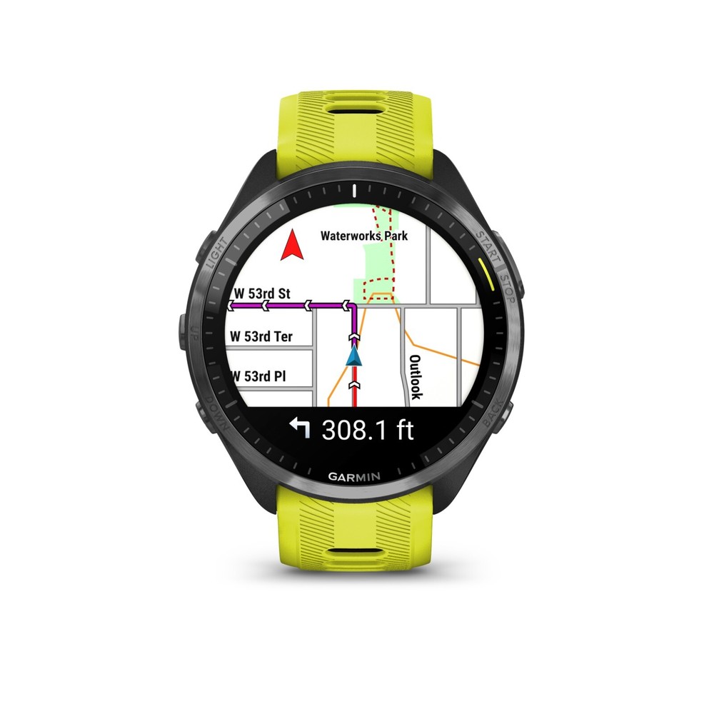 Garmin Forerunner 965 GPS Running Smartwatch AMOLED Yellow Titanium