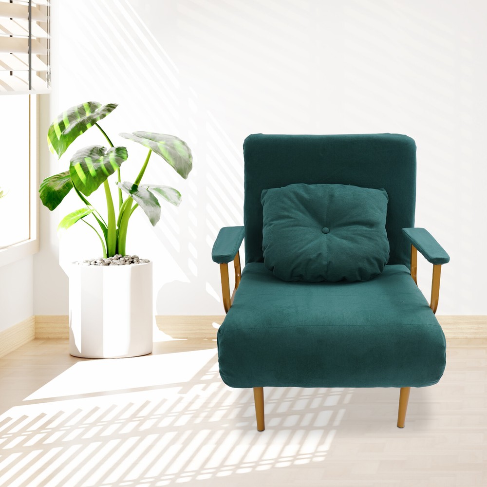 Convertible Sofa Bed with Adjustable Backrest and Stylish Design