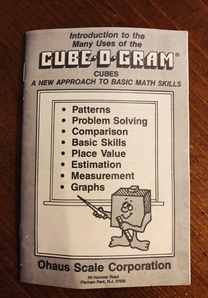 Vintage Cube-O-Gram Set - New Approach To Basic Math Skills!