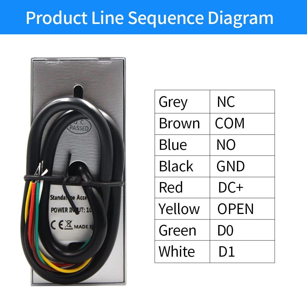 Access Control RFID Reader,Waterproof System,Access Silver