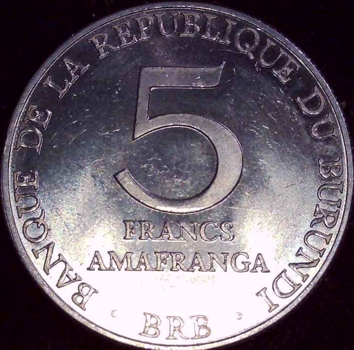 Burundi - 1980 - 5 Franc - KM20