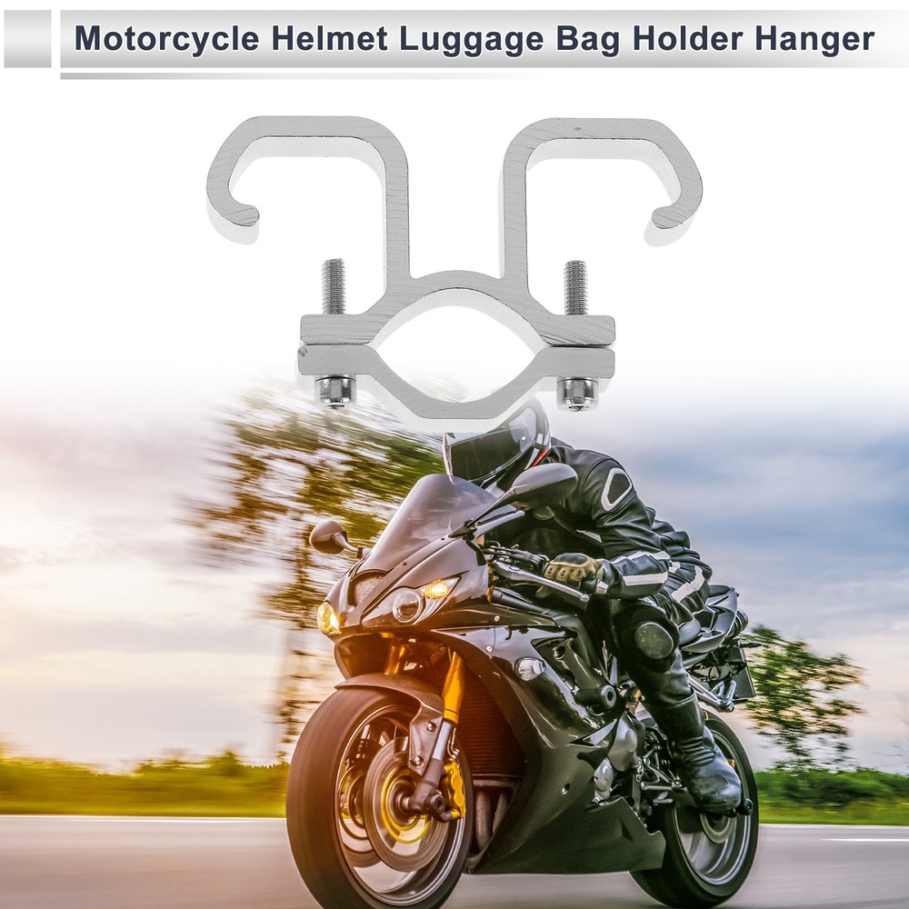 Double Motorcycle Hook, Hex Key, Gasket 1 Set Silver