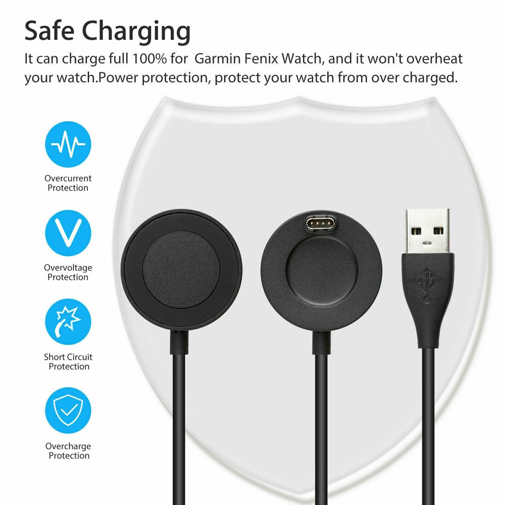 For Garmin Instinct / D2 Delta / Charlie & solar Charger Charging Dock Cable