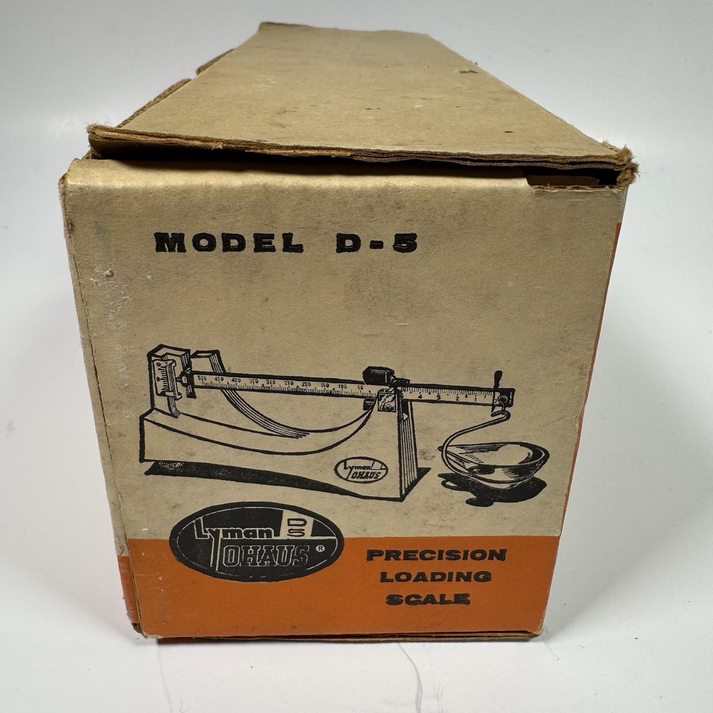 Ohaus Lyman D-5 Precision Powder Loading Scale For Reloading