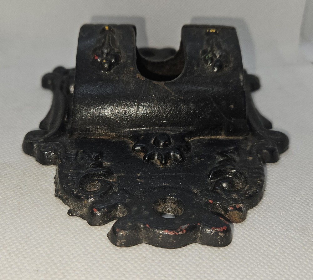 Wilton Matchbox Holder Cast Iron Victorian Wall-Mounted