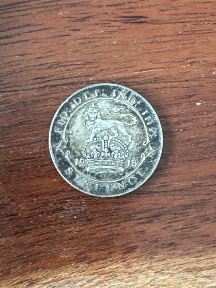 1918 Great Britain 6 Pence TJ