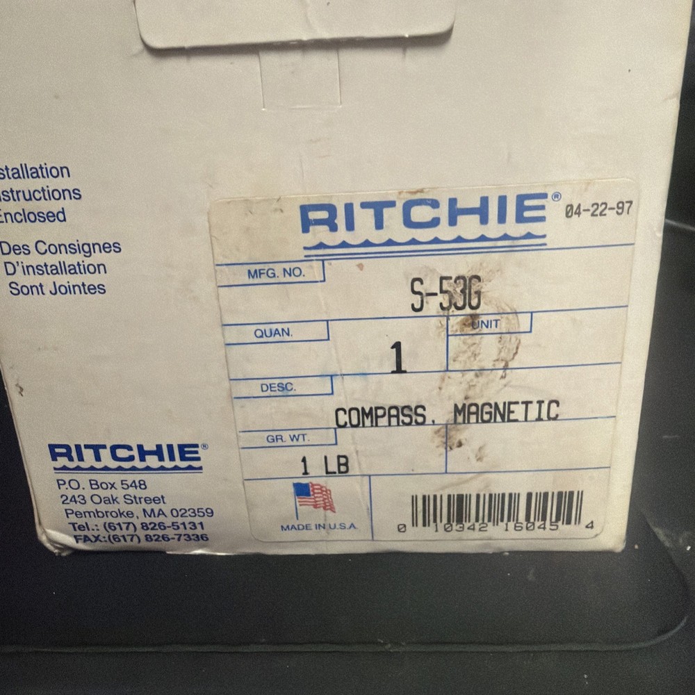 Ritchie S-53G Explorer Compass - Surface Mount Gray